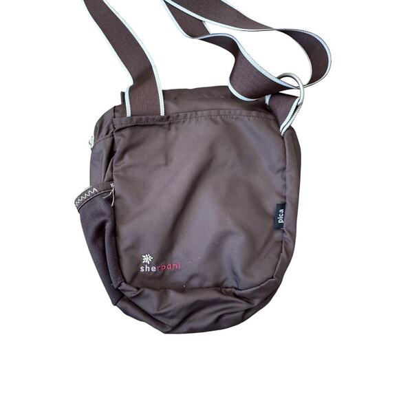 Sherpani Crossbody bag/purse, Lots of pockets! Brown Canvas - Picture 2 of 12